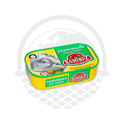 Sardines Huile d'olive Ramirez 125G - Panier du Monde - Produits portugais,antillais,espagnols,américains en ligne