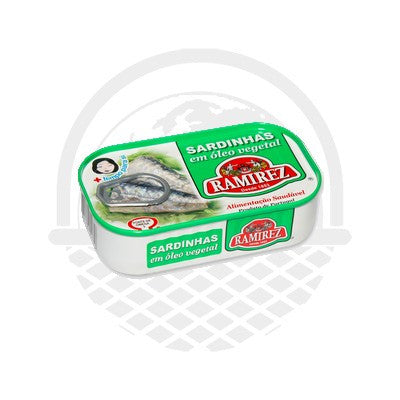Sardines Huile Végétale RAMIREZ 125G - Panier du Monde - Produits portugais,antillais,espagnols,américains en ligne