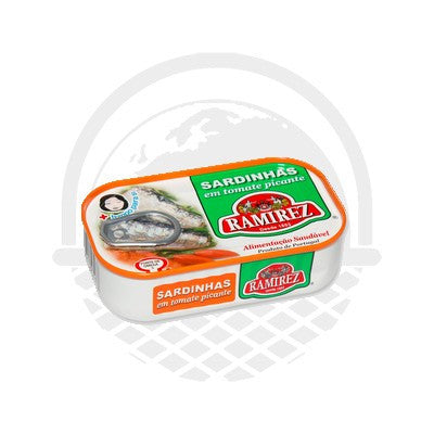 Sardines Tomates Piquantes RAMIREZ 125G - Panier du Monde - Produits portugais,antillais,espagnols,américains en ligne