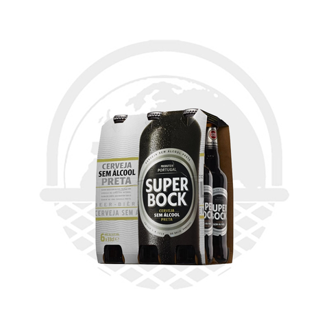 Bière SUPER BOCK- Brune "STOUT" SANS Alcool pack 6x33cl - Panier du Monde - Produits portugais,antillais,espagnols,américains en ligne