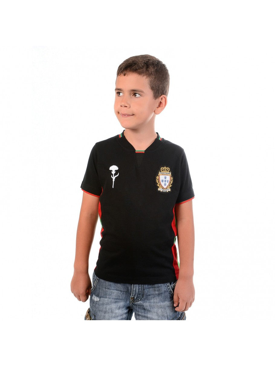 T SHIRT ADEPTOS NOIR ENFANT TAILLE 8 ANS CR7 BY VIP - Panier du Monde - Produits portugais,antillais,espagnols,américains en ligne