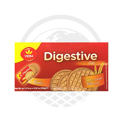 Biscuit portugais digestive "Vieira do Castro" 258g - Panier du Monde - Produits portugais,antillais,espagnols,américains en ligne