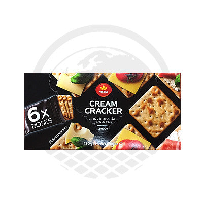 Biscuit portugais Cream Cracker "Vieira do Castro" 180g - Panier du Monde - Produits portugais,antillais,espagnols,américains en ligne